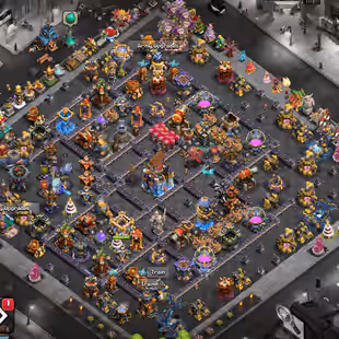 DARK DAYS SCENERY🔥PREMIUM TH18🔥18X EPIC EQUIPMENT! WALL MAX! NC AVAILBLE! 6 BUILDER! PERFECT DEFENSE! BEST DEAL! - Image 1