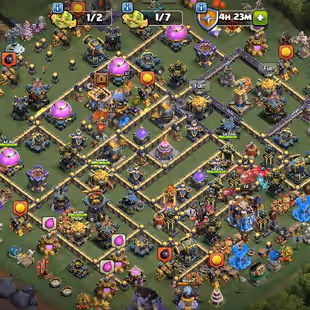 🔥TH-18 (TH-17 FULL MAX) 🌟 RB(MAX) MS(MAX) RS(MAX) AF(26) | HIGH HEROS | 2 SCENERY | INSTANT DELIVERY - Image 1