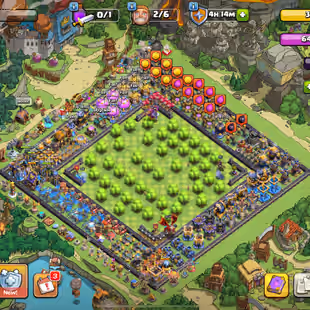 🔥40x EQUIPMENTs MAX💎 TOWNHALL 18 [] BEAUTIFUL DECORATIONS [] 260 xP [] ANNIVERSARY SCENERY []  ALL MAX HEROES and PETS - Image 1