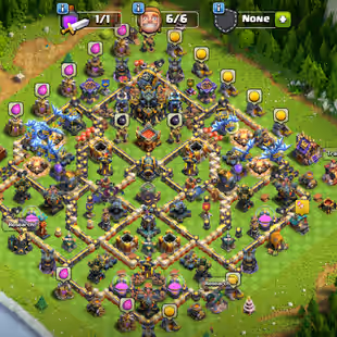 9X HIGH LVL EQUIPMENT🔥 DEFANCE MAX TH 17🔥XP 165!HERO: 41-97-60-60-50!NEAR MAX TROOPS!BEST PRICE! INSTANT DELIVERY  - Image 1