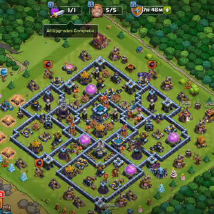 2000 CWL 🔥 TH 13 FULLY MAX || ALL HEROES MAX || 🔥14x EPIC EQUIPMENT || RENAME AVAILABLE || SUPER ACCOUNT - Image 1