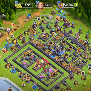 🔥TH 18 ALMOST MAX🔥60 PERCENT DISCOUNT SHOP-XP 230-[ 12 EPIC EQUIPMENT ALMOST MAX-WALLS DEFENSE MAX-ALL HERO MAX-BEST - Image 1