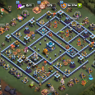 🔥3Epic max🔥XP126 Th13 Defense Max account|Rc Max&Wall Max| Name change available| Total 7 epic equipment|  - Image 1