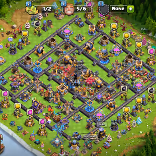 🌺XP-249! BEST TH18 MAX🌺14 EPIC ALMOST MAX | 1181 CWL MEDEL/CAKE-A-PULT-27L | 6 HERO MAX/NC-500 | BUILDER BASE FULL MAX - Image 1