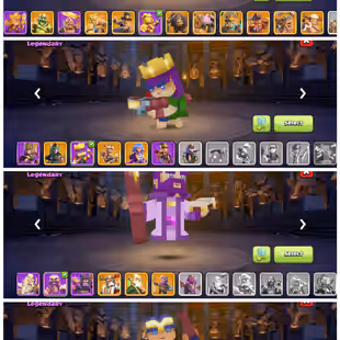 🔥TH-17 30 SKINS 4x EQUIPS🔥8 SCENERY | 248 XP | 2811 WAR STARS | HEROS 87-90-60-65-38-01 | 1645 RAID MEDALS - Image 1