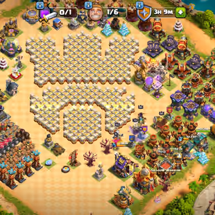 ⭐ TH 16 MAX |⭐  HEROES 95-95-70-70-45-15 | SUMMAR SCENERY | MAX HEROES AND DEFENSE | LIMITED DEAL - Image 1