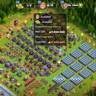 💫[ TH-15 FULL MAX ]💫 SB-SN-AF-FB-RS-EB-RB [MAX] | GG [20] | MAX DEF - TROOPS - WALLS - HEROS | FAST DELIVERY  - Image 1