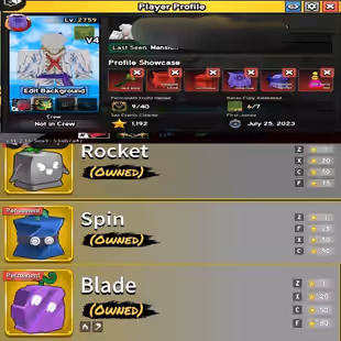 2074 - iOS Android - Global - Level 2800 - Perm 9 - Cdk - Ttk - Dark blade - avatar skins - V4 6/7 - Swords 37/46 - all  - Image 1