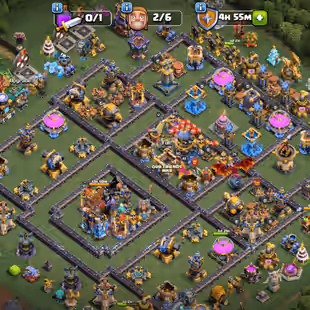 🔥[7 EPIC EQUIPMENT MAX]🔥TH 18 CLOSE TO MAX || BK 110 AQ 110 MP 87 GW 85 DD 55 RC 25 || 310 MEDAL || 20 HERO SKIN - Image 1