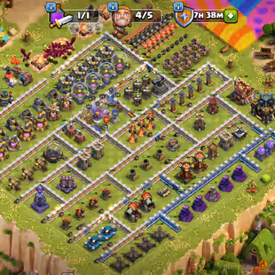 💫[ PREMIUM TH-17 ]💫MT-FB-AF [18] | GG [16] | SB [17] | LP [14] | DECENT DEF - TROOPS | LOWEST PRICE - FAST DELIVERY  - Image 1