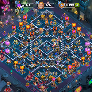 TH13 WORLD RAREST ACCOUNT || 4X LEGENDARY PAID SCENERIES || 16X EQUIPMENT (12X MAX LVL 18) || 6X BUILDERS || HEROES 75-7 - Image 1