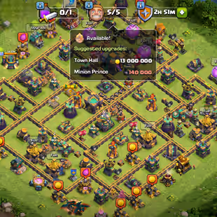🔴 10 EPIC EQUIPMENTS 🔴 FULL MAX TH 14 | 85-85-58-60-30 HEROES | 5 LEGENDARY SKINS | FULL ACCESS | INSTANT DELIVERY | - Image 1
