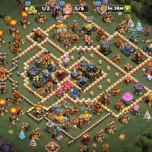 🔥 Xp-200 🔥 || Th17 Almost || High Epic Equipment || High Heroes 97-100-70-75-48-18 || NC Available || 6 Builders  - Image 1