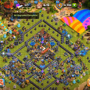 LEGEND LEAGUE-TH 18 FULL MAX-60 PERCENT DISCOUNT SHOP-22400 GEMS-[ 13 EPIC EQUIPMENT MAX-XP 224-HELPER HUT MAX-716 MEDAL - Image 1