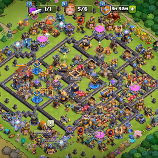🔥TH-18 NEARLY MAX 💎 4 HEROS MAX | (SB-MAX) (MM-MAX) (AF-MAX) (RS-MAX) (EB-MAX) | CHANGE NAME | INSTANT DELIVERY - Image 1