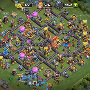 🔥[ WALLS MAX - 4X HEROS MAX ]🔥 PREMIUM TH-18 || GG-RS [MAX] | FB [23] | SB-RB [20] | CHILD ACCOUNT | description   - Image 1