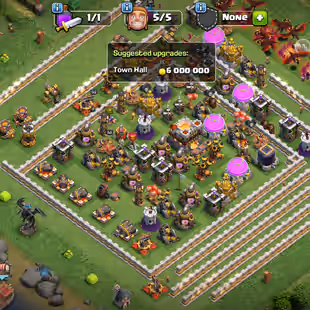 FT- RARE 4X EQUIPMENT !! TH11 A-Z FULL MAXED !! NAME CHANGE FREE !! 5 BOULDER !! FAST DELIVERY !! BEST DEAL  - Image 1