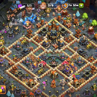 Th 17 ||| Epic Equipment Max ||| Full access ||| XP 217 ||| Heros-93-98-58-74-47-14 ||| 325 Wall Max | ||| 10 Skins - Image 1