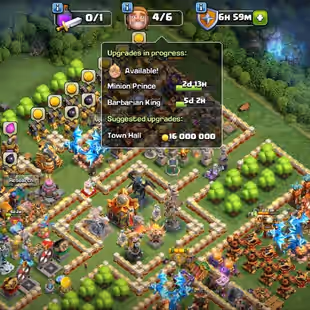 🔥[ TH-16 MAX - 6X EPICS MAX ]🔥SB-AF-MT-FB-RS-EB [MAX] | RB-SN-HT [20] | MAX WALLS | MAX DEFENCES | HEROS: 91-95-75-70- - Image 1