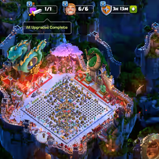 TH18 FULL MAX ! 55X SKINS 30X SCENERY ! GOLDEN HUG STATUS ! LEGENDARY SET SKINS 5X ! IN-GAME PURCHASE 1500 DOLLARS PLUS  - Image 1