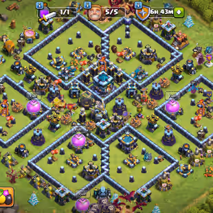 TH13 FULL MAX || FREE NAME CHANGE || STACKED MAGIC ITEMS || GEMS 4263 || CWL 2086 || OP EQUIPMENT || INSTANT DELIVERY  - Image 1