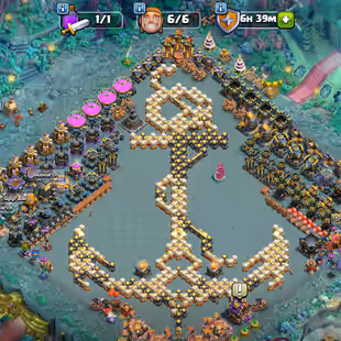 DRAGON PLACE SCENERY! TH17 NEAR MAX! GG-SB-MM-AF-FB-EB [MAX]! 18X EPIC EQUIPMENT! DEFENSE MAX! 6 BUILDER! - Image 1