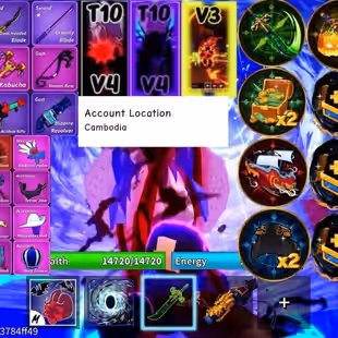  14 PERM FRUITS| DRAGON | DOUGH | BUDDHA |DARK BLADE | CDK | V3 RACES| Hallow scythe | HOT DEAL - Image 1