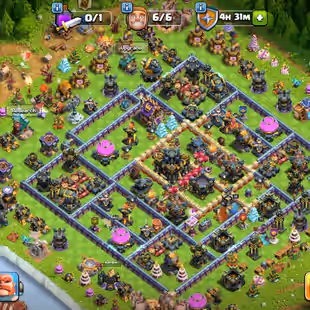 🔥Xp-227🔥 Th17 || High level Epic Equipment || Heroes 91-100-63-75-50-11 || 6 Builders || Magic Items || 853 Medals - Image 1