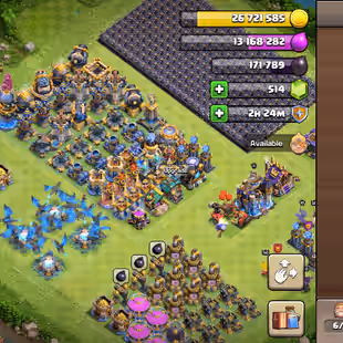 1100-MEDAL |TH18 FULLY MAX | MAX TYPE FULL BLACKSMITH | NOTHING LEFT ANY SINGLE UPDATE BASE/PROFILE |246-XP|ALL HERO MAX - Image 1