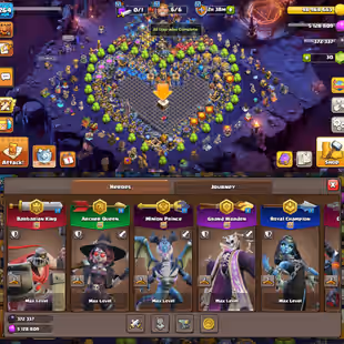 TH18 FULL MAX BASE 🌟 OLD RANK 150 🌟 NEW RANK 956 | 41/41 EQUIPMENT MAX | COSMIC SET | 75 SKINS | 17 SCENERY | INSTANT  - Image 1