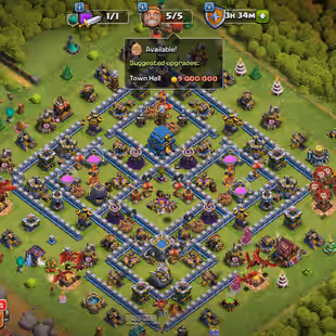 6k GEMS AND 1.6k CWL🔥TH12 FULLY MAX WITH ALL HEROES MAX 65-65-40-40 ||🔥8x EPIC EQUIPMENT || RENAME AVAILABLE  - Image 1