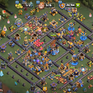 TH 18 NEAR MAX🔥XP 255-ALL HERO MAX-[ 11 EPIC EQUIPMENT MAX-TROPS MAX NEAR-NC YES-248 MEDALS-WALS DEFENSE MAX-B BASE MAX - Image 1