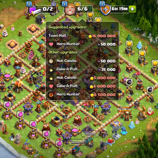 10k Gems || Th16 Max || 2.3k Cwl Medals || High Epic Equipment || Heroes 95-95-80-70-45-15 || Full Magic Items ||  - Image 1