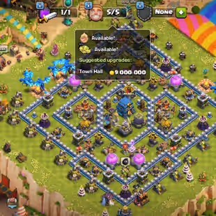 10x epic equipment  || Th12 full Max Account || painter & clash a rama scenery  || Rename 500 gems ||  1300 gems - Image 1