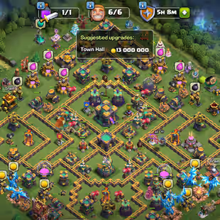 💫[ 9X EPIC EQUIPMENT MAX - TH-14 MAX ]💫 SB-GG-MM-FA-MA-DC-FB-RS-EB [MAX] | MAX DEFENCES - TROOPS - WALLS - HEROS - Image 1