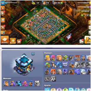 12200 Gems -- Rear Th13 Max -- 150+ Old obstacles, cake, statue and halloween -- Xp 166 -- Money in the Bank Scenery --  - Image 1