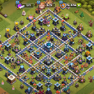 ✨TH-13 NEAR MAX-500 CWL MEDALS✨[6EPIC-5EPIC LEVEL-14] | HERO-67-70-36-45-25 |NC AVAILABLE | LOW PRICE | BEST DEAL - Image 1
