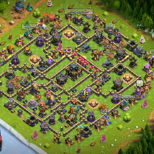 🔥Th17 Almost Max🔥 || High Epic Equipment || Heroes 100-100-83-75-50-20 || 6 Builders || NC 500 Gems - Image 1
