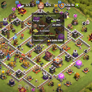 🔥[FULLY MAX TH-11-872 CWL MEDALS]🔥[7EPIC-M.MIRROR MAX-S.BALL-13] | HERO-50-50-30-20 | GOOD SKINS | RENAME FREE - Image 1