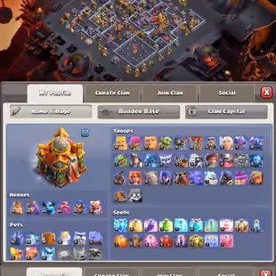 Town Hall 16 1 Heroes Max with High Level Epic Equipment Include Hayday Squad Busters Account Linked in One Email - Image 1