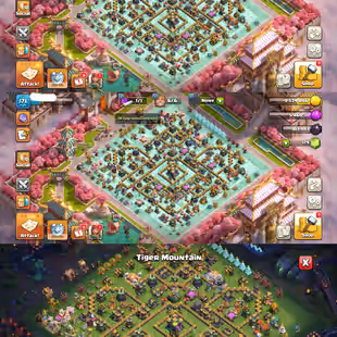 TH 14 Full Maxed !! 11 Epics ( 6 Epic Max ) !! Town Hall Level 14 !! 2x Paid Sceneries  - Image 1