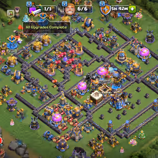 🔥TH 18 FULLY MAX🔥13 EPIC EQUIPMENT MAX-60 PERCENT DISCOUNT SHOP-5677 WAR STARS-XP 266-MEDALS 1017-NC FREE-BEST DEAL - Image 1