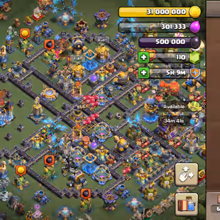 NC FREE/ LEGEND RANK ! TH18 FULL MAX ! XP-265 MEDAL-760! WAR ARENA /60-OF SHOP ! GG/MAX SB/AF/FA/MS/FB/RS/EB/RB MAX ALL - Image 1