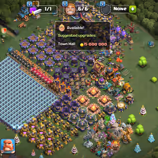 ||🔥TH15 FULLY MAXED🔥|| NOTHING LEFT TO UPGRADE || 13X EPIC EQUIPMENT ALMOST FULL MAX || 15X HEROS SKIN || RENAME AVAIL - Image 1