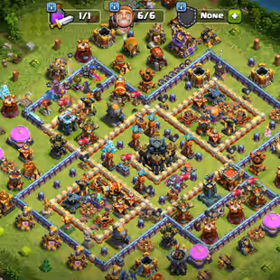 P-14 | Instant Delivery | TH17 Near Max | Heroes 82-89-62-70-45 | Strong Defense | Name Change 500 | EXP 205 | Powerful - Image 1