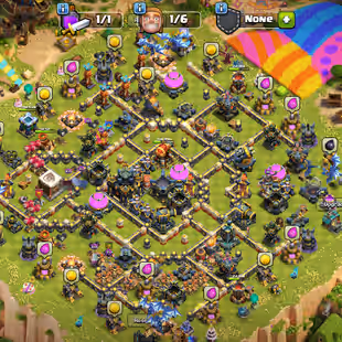 🔥Xp-215🔥 Th17 Almost Max || High Epic Equipment || Heroes 100-100-81-75-50-20 || 850 Cwl Medals || 6 Builders - Image 1