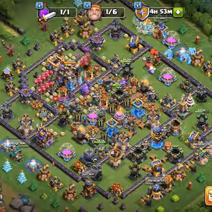 🔥TH-18 [ 3 HEROS MAX ] 🔥 ALL WALLS MAX | S.B(MAX) FB(MAX) EB(MAX) | FULL MAX BUILDER-BASE | INSTANT DELIVERY - Image 1