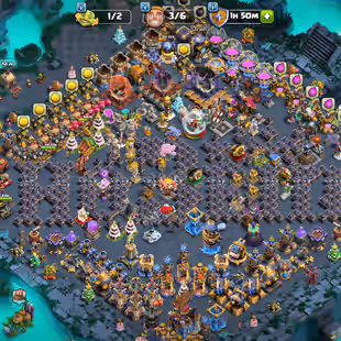 RARE 🔥UNDERTAKER WARDEN 💎 NEAR MAX TH 18- MAX HERO - 57 SKINS - ALL EQUIPMENT - BH MAX -262 XP - Image 1