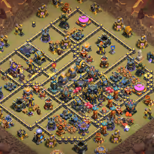 🔥Xp-226🔥 || Th17 || High Level Epic Equipment || High Heroes 100-100-78-75-50-18 || Builder Base Max || 6 Builder || - Image 1