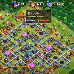 [ TH-12 FULLY MAX ] || G.GUANTLET - SNAKE [11] || MAX DEF - TROOPS - WALLS - ALL || HEROS: 65-65-40-40 - Image 1